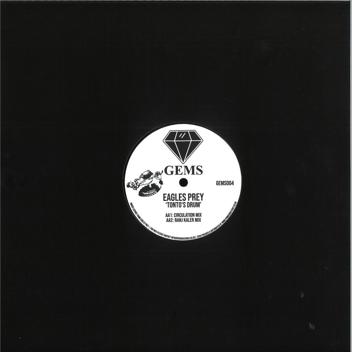 Eagles Prey - Tonto’s Drum (VINYL 12" GEMS GEMS004) | NEW Mint (M) Mint (M)-