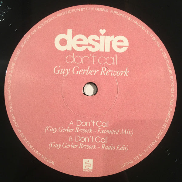 Don't Call (Guy Gerber Rework) | Mint (M) Near Mint (NM)-