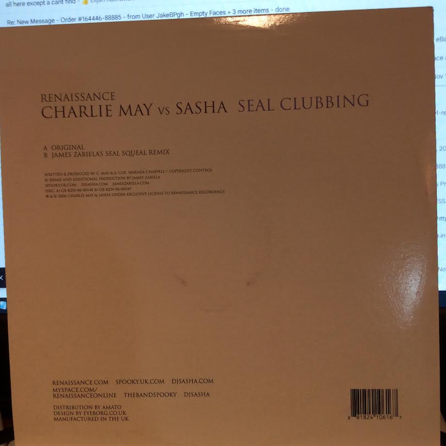 Charlie May - Seal Clubbing (12" VINYL) | Excellent+ (EX+) Near Mint (NM)--
