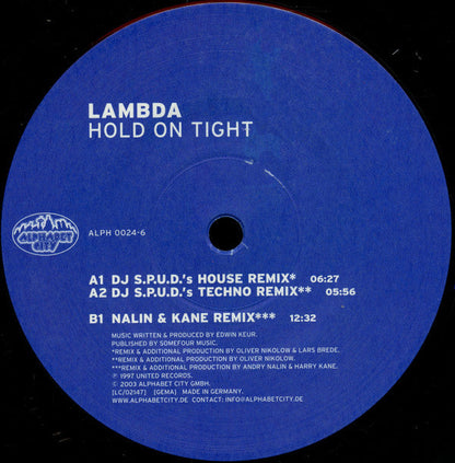 Lambda - Hold On Tight | Near Mint (NM) Very Good Plus (VG+)-