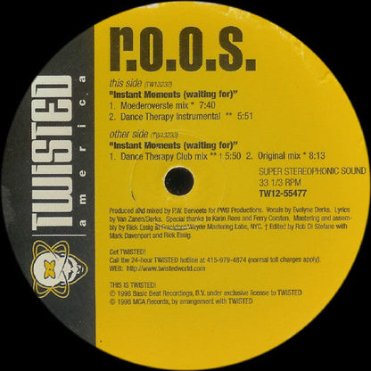 R.O.O.S. - Instant Moments (Waiting For) | Near Mint (NM) Excellent (EX)-