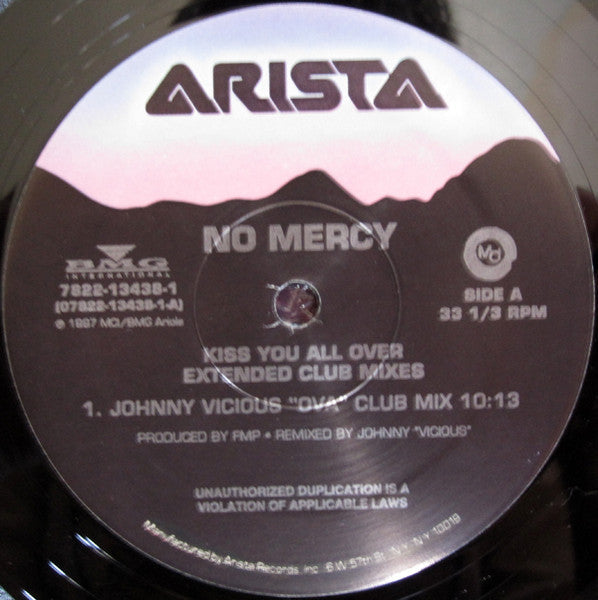 No Mercy - Kiss You All Over (Extended Club Mixes) | Near Mint (NM) Excellent (EX)-