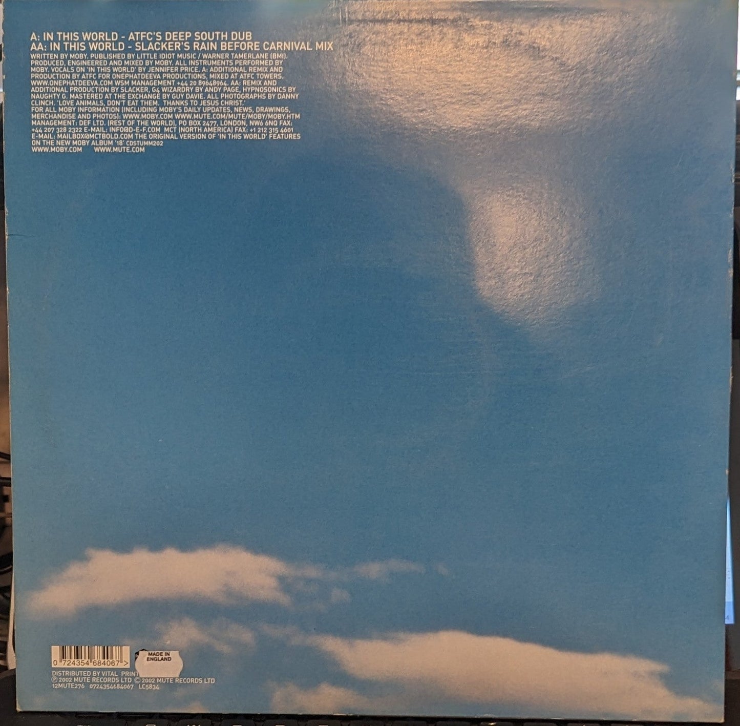 Moby - In This World | Near Mint (NM) Very Good (VG)--