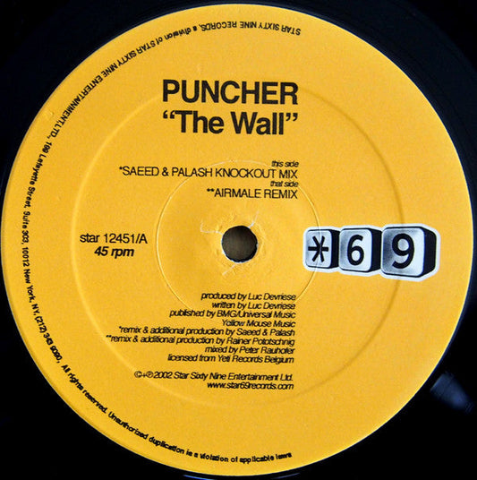 Puncher - The Wall (Remixes) | Near Mint (NM) Near Mint (NM)--
