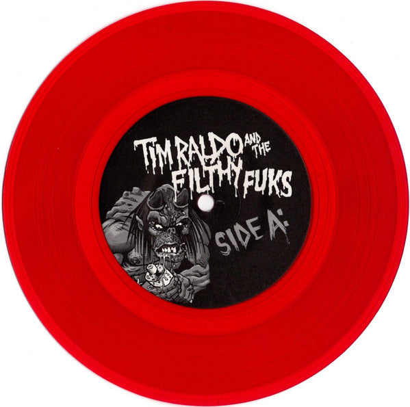 Tim Raldo And The Filthy Fuks - Scream And Scream Again (TRANSPARENT PINK 7") | Mint (M) Mint (M)-