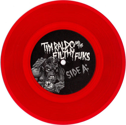 Tim Raldo And The Filthy Fuks - Scream And Scream Again (TRANSPARENT PINK 7") | Mint (M) Mint (M)-