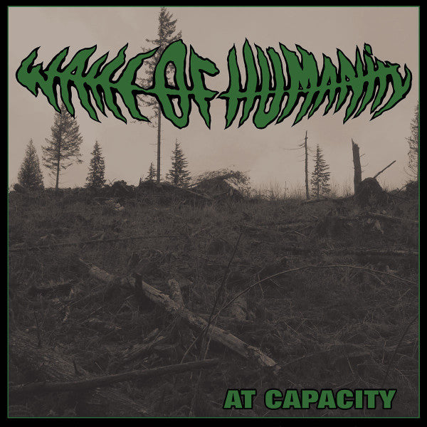 Wake Of Humanity - At Capacity (TRANSPARENT GREEN MARBLE VINYL 7") | Mint (M) Mint (M)-