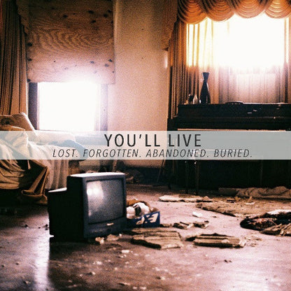 You'll Live - Lost. Forgotten. Abandoned. Buried (HALF CLEAR/HALF ORANGE VINYL 7") | Mint (M) Mint (M)-