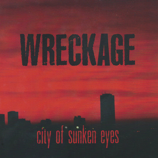 Wreckage (9) - City Of Sunken Eyes (TRANSPARENT RED VINYL 7") | Mint (M) Mint (M)-