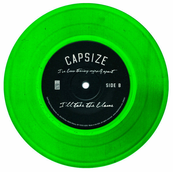 Capsize (3) - I've Been Tearing Myself Apart (7" VINYL) *TRANSPARENT GREEN* | Mint (M) Mint (M)-