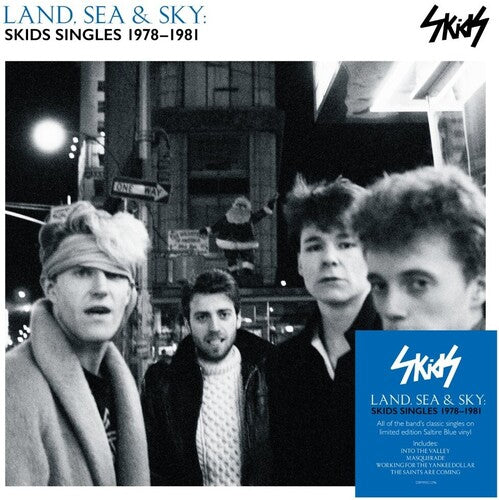 Skids - (PRE-ORDER 10/3/25) Land Sea & Sky: Skids Singles 1978-1981 (Saltire Blue Vinyl) | Mint (M) Mint (M)-