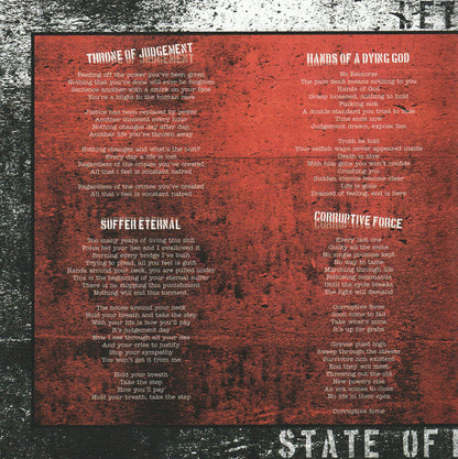 State Of Emergency (7" TRANSPARENT RED VINYL) | Mint (M) Mint (M)-