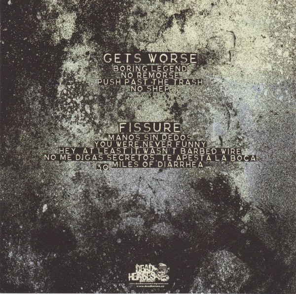 Gets Worse / Fissure Split (BLUE VINYL 7") | Mint (M) Mint (M)-