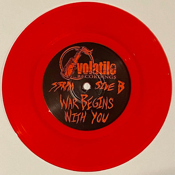 War Begins With You (7" VINYL) *TRANSPARENT RED* | Mint (M) Mint (M)-