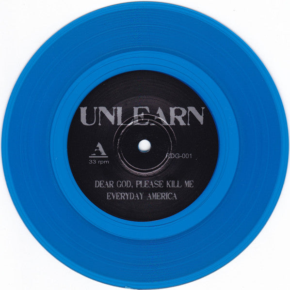 Unlearn (3) - Unlearn (TRANSPARENT BLUE VINYL 7") | Mint (M) Mint (M)-