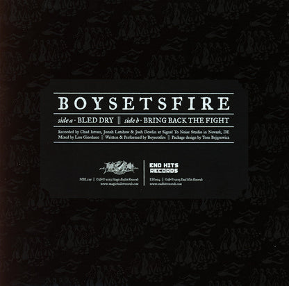 Boysetsfire - Bled Dry (PURPLE VINYL7") | Mint (M) Mint (M)-