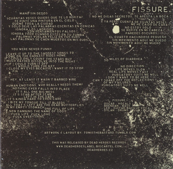 Gets Worse / Fissure Split (BLUE VINYL 7") | Mint (M) Mint (M)-