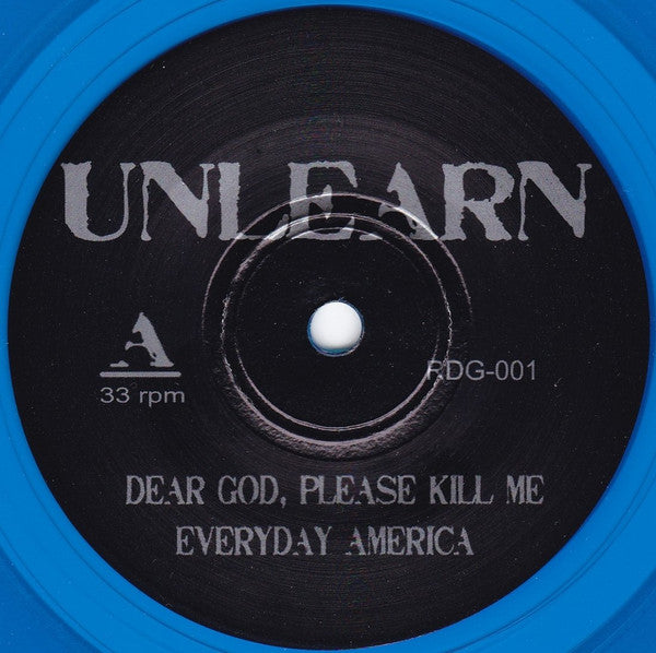 Unlearn (3) - Unlearn (TRANSPARENT BLUE VINYL 7") | Mint (M) Mint (M)-