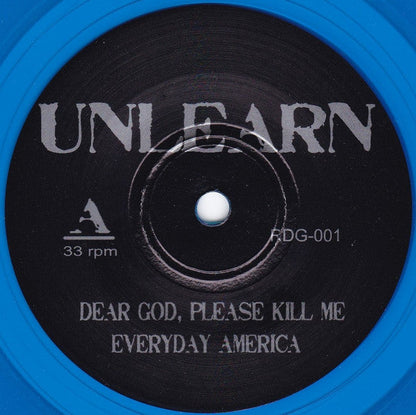 Unlearn (3) - Unlearn (TRANSPARENT BLUE VINYL 7") | Mint (M) Mint (M)-