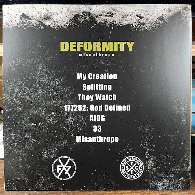 Deformity - Misanthrope (VINYL) | Mint (M) Mint (M)-