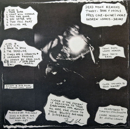 Dead Moon - Crack In The System (VINYL LP Mississippi MRP-057) | Mint (M) Near Mint (NM)-