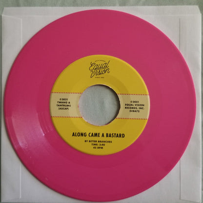 Bitter Branches - Along Came A Bastard b/w Fraudulent )PINK VINYL 7") | Mint (M) Mint (M)-