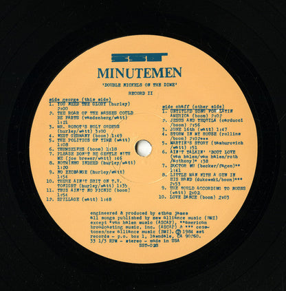 Minutemen - Double Nickels On The Dime (2xVINYL) | Mint (M) Mint (M)-