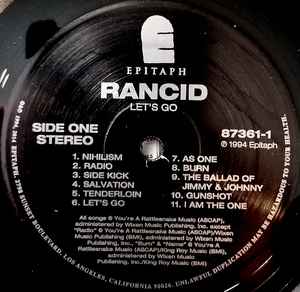 Rancid - Let's Go (20th Anniversary Reissue VINYL) |-