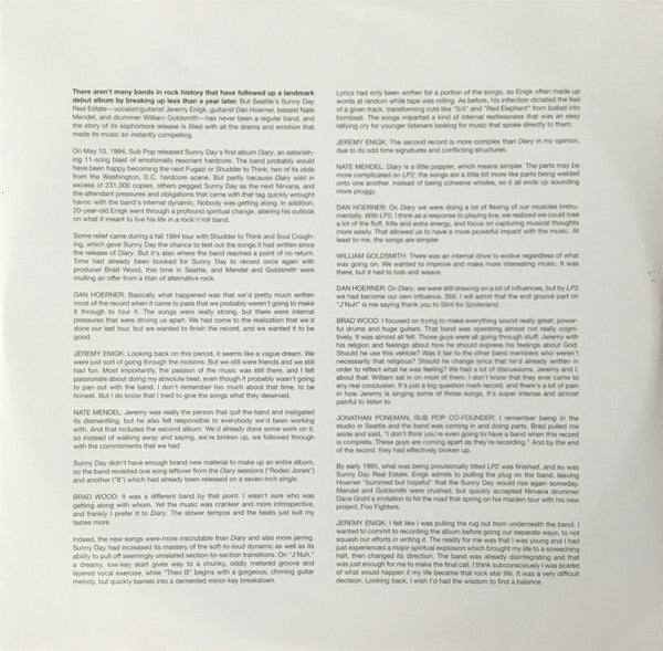 Sunny Day Real Estate - LP2 | Mint (M) Mint (M)-
