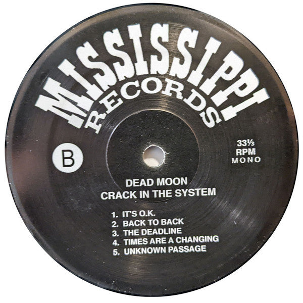 Dead Moon - Crack In The System (VINYL LP Mississippi MRP-057) | Mint (M) Near Mint (NM)-
