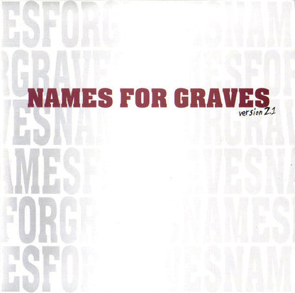 Names For Graves - Version 2.1 (VINYL 7") | Mint (M) Mint (M)-