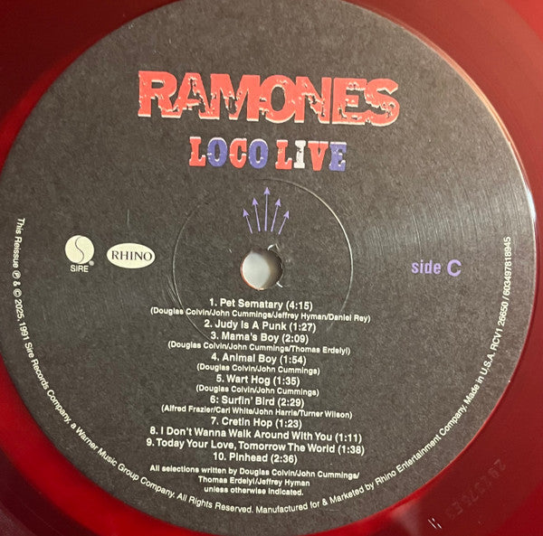 Ramones - Loco Live (RSD 2025)(2xCOLOR VINYL) | Mint (M) Mint (M)-