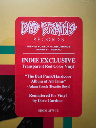 Bad Brains (RED VINYL) |-