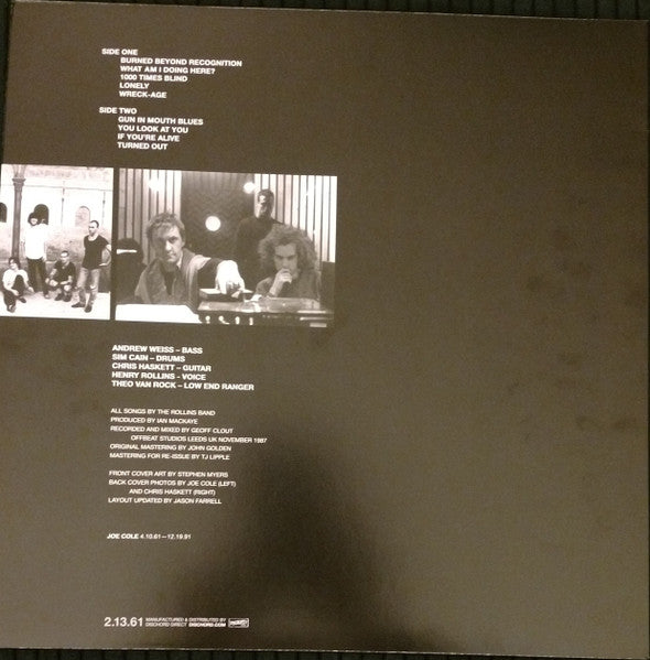 Rollins Band - Life Time (VINYL) | Mint (M) Mint (M)-