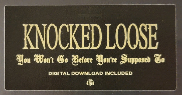 Knocked Loose - You Won't Go Before You're Supposed To (VINYL) | Mint (M) Mint (M)-