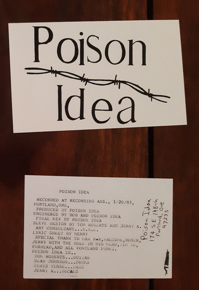 Poison Idea - Pick Your King E.P. (WHITE VINYL) | Mint (M) Mint (M)-