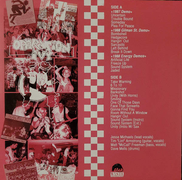 Learn To Dance The Geek With The... Operation Ivy: The Demos 1986-1988 (UNOFFICIAL VINYL) | Mint (M) Mint (M)-
