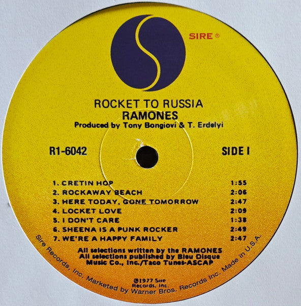 Ramones - Rocket To Russia (180G VINYL LP RHINO R1 6042 2011) | Near Mint (NM or M-) Near Mint (NM)--