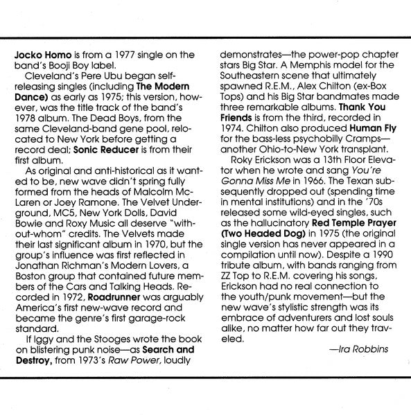 Sounds Of The Seventies - Punk And New Wave (CD) | Near Mint (NM) Near Mint (NM)-