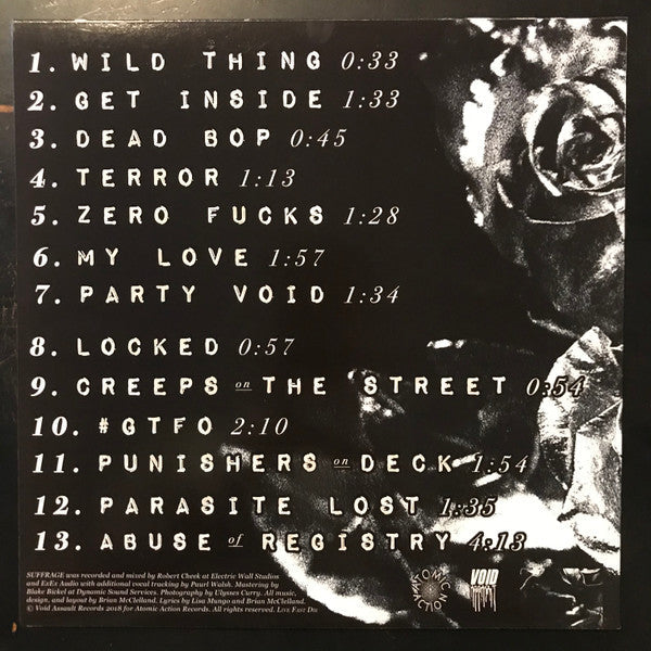 Fucked & Bound - Suffrage (BLUE MARBLED VINYL) | Near Mint (NM or M-) Mint (M)--