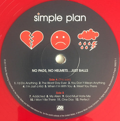 Simple Plan - No Pads, No Helmets...Just Balls (RED VINYL) |-