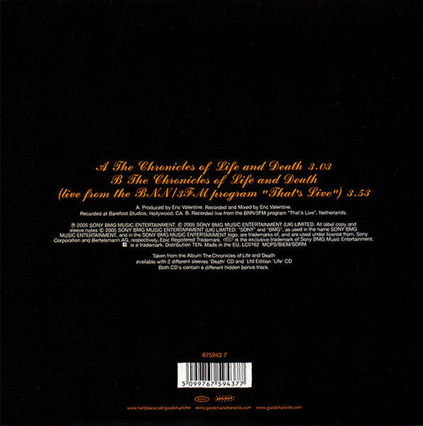 The Chronicles Of Life And Death (7") | Near Mint (NM) Near Mint (NM)--