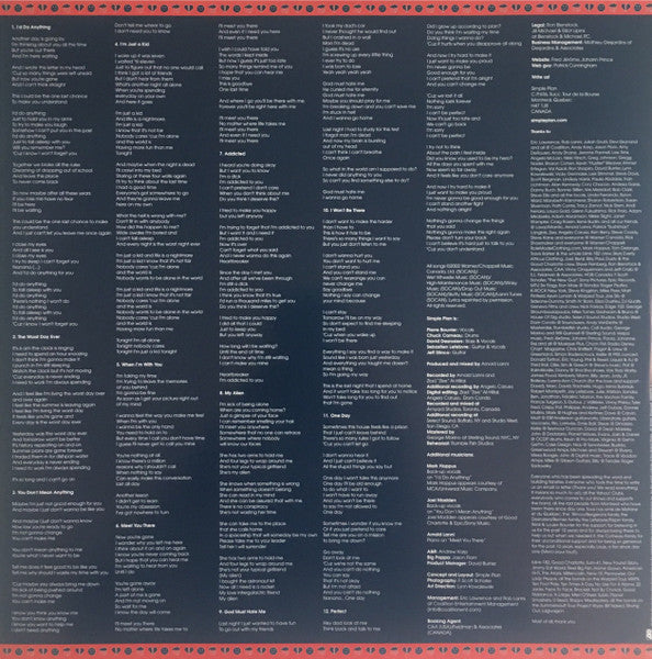 Simple Plan - No Pads, No Helmets...Just Balls (RED VINYL) |-