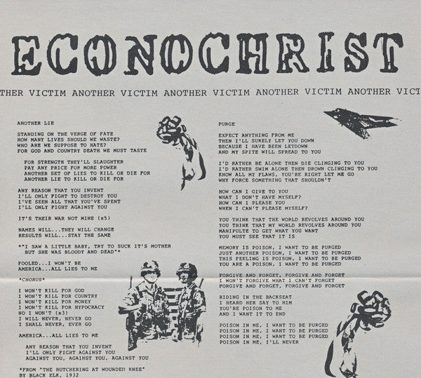 Econochrist - Another Victim (7" VINYL) | Near Mint (NM) Near Mint (NM)-