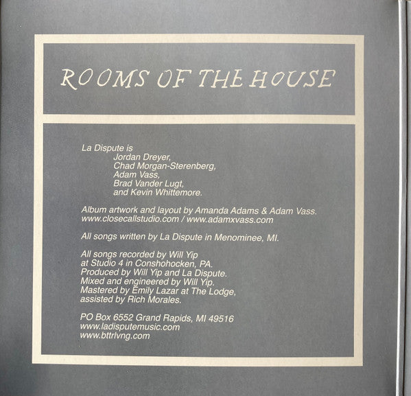 La Dispute - Rooms Of The House | Near Mint (NM) Near Mint (NM)-