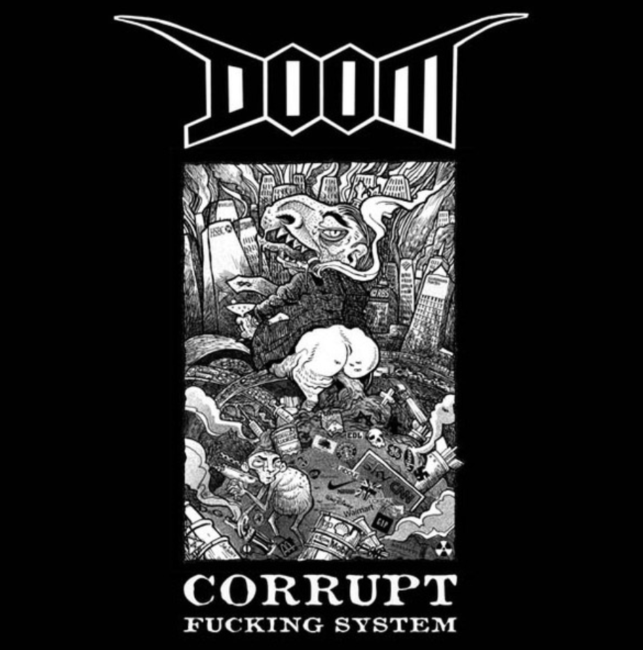Doom - Corrupt Fucking System (VINYL LP DOGMA DESTROYER D.D.R.027LP 2014) | USED Near Mint (NM or M-) Near Mint (NM)--