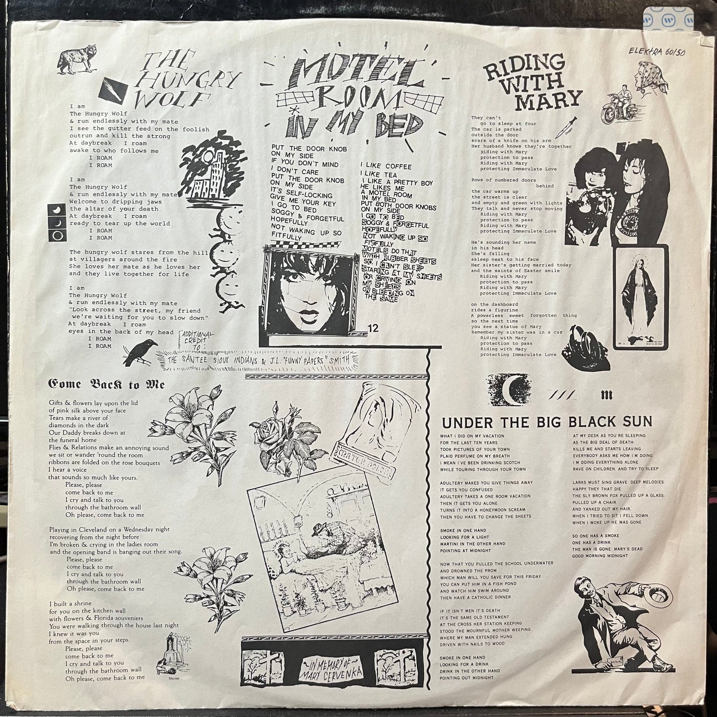 X - Under The Big Black Sun (VINYL LP ELEKTRA 60150 1982) | Very Good Plus (VG+) Very Good Plus (VG+)--