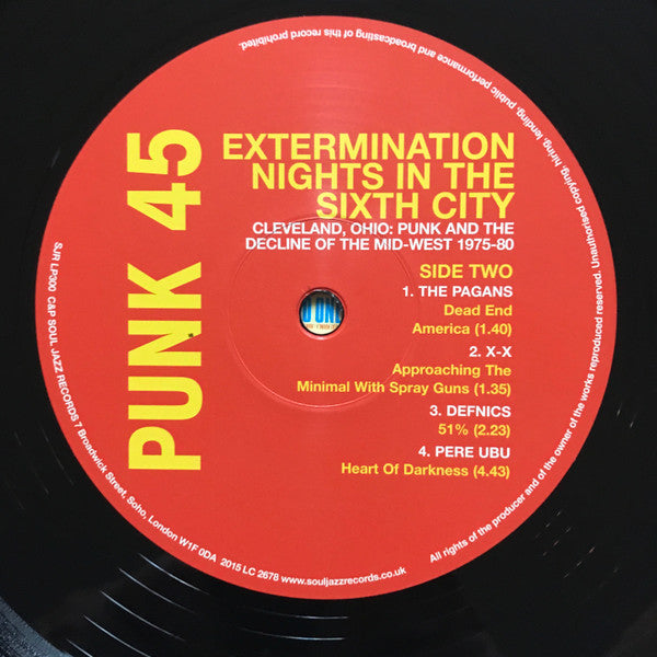 Punk 45: Extermination Nights In The Sixth City! Cleveland, Ohio : Punk And The Decline Of The Mid West 1975 - 82 | Mint (M) Mint (M)-