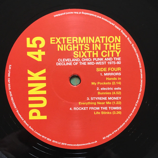 Punk 45: Extermination Nights In The Sixth City! Cleveland, Ohio : Punk And The Decline Of The Mid West 1975 - 82 | Mint (M) Mint (M)-