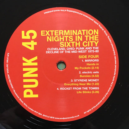 Punk 45: Extermination Nights In The Sixth City! Cleveland, Ohio : Punk And The Decline Of The Mid West 1975 - 82 | Mint (M) Mint (M)-